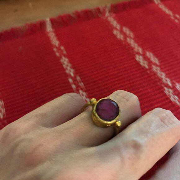 Ottoman Hands Siena Ruby Cocktail Ring - Picture 5 of 6